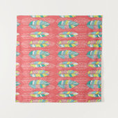 Nahtloser Federmuster-Hintergrund. Endlose Farbe Wandteppich (Vorderseite (Horizontal))