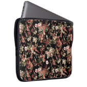 Nahtloser floraler Hintergrund: Blume Muster. Laptopschutzhülle (Vorne Rechts)