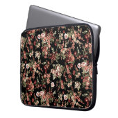 Nahtloser floraler Hintergrund: Blume Muster. Laptopschutzhülle (Vorderseite Links)