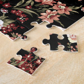 Nahtloser floraler Hintergrund: Blume Muster. Puzzle (Seite)