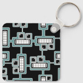 Nahtloser futuristischer Schlüsselanhänger (Rückseite)