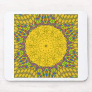 Nahtloser goldener Zierstoff. Mousepad