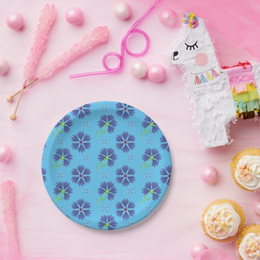 Nahtloser Hintergrund Blumendesign für Hochzeiten Pappteller (Party)