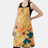 Nahtloser Hintergrund mit gelben Blumen Japanisch Schürze (InSitu)