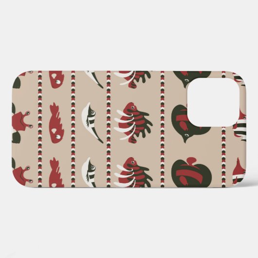 Nahtloser Hintergrund mit Meereslebewesen - Krabbe Case-Mate iPhone Hülle (Rückseite (Horizontal))