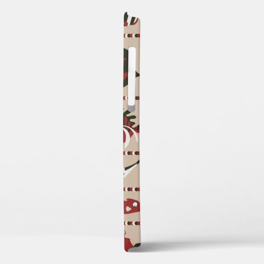 Nahtloser Hintergrund mit Meereslebewesen - Krabbe Case-Mate iPhone Hülle (Rückseite / Links)