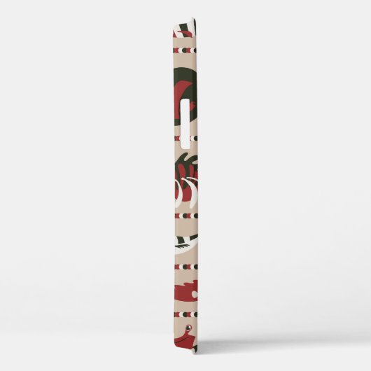 Nahtloser Hintergrund mit Meereslebewesen - Krabbe Case-Mate iPhone Hülle (Rückseite / Rechts)