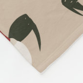 Nahtloser Hintergrund mit Meereslebewesen - Krabbe Fleecedecke (Ecke)