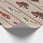 Nahtloser Hintergrund mit Meereslebewesen - Krabbe Geschenkpapier (Ecke)