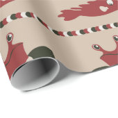 Nahtloser Hintergrund mit Meereslebewesen - Krabbe Geschenkpapier (Rolleneckpunkt)