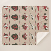 Nahtloser Hintergrund mit Meereslebewesen - Krabbe Sherpadecke (Vorderseite (Horizontal))