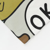 nahtloser Hintergrund mit Monstern niedlicher Cart Fleecedecke (Ecke)