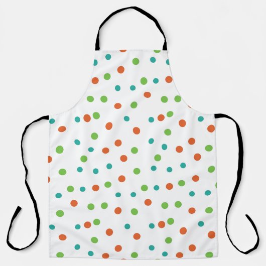 Nahtloser Hintergrund mit Polka Punktmuster. Polka Schürze (Vorderseite)