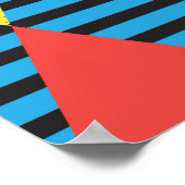 Nahtloser Hintergrund mit Rhombus Poster (Ecke)