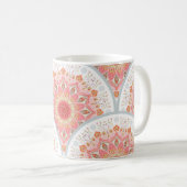 Nahtloser Hintergrund mit rundem Dekor. Orienta Kaffeetasse (VorderseiteRechts)