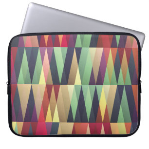 Nahtloser Hintergrund mit vielen Trianglesstreet,  Laptopschutzhülle
