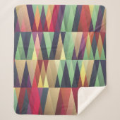 Nahtloser Hintergrund mit vielen Trianglesstreet, Sherpadecke (Vorderseite)