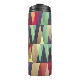 Nahtloser Hintergrund mit vielen Trianglesstreet,  Thermosbecher