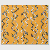 Nahtloser Hintergrund schleichender Zierschlangen Geschenkpapier (Flach)