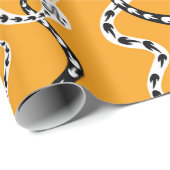 Nahtloser Hintergrund schleichender Zierschlangen Geschenkpapier (Rolleneckpunkt)