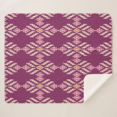 Nahtloser Hintergrund Südostasiatischer Retroabori Sherpadecke (Vorderseite (Horizontal))