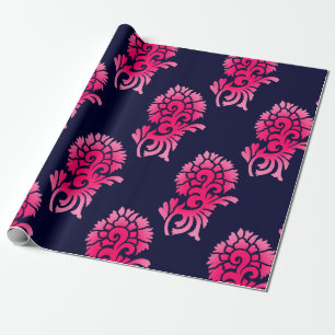 nahtloser indischer Moghul-Blumenmotiv-Hintergrund Geschenkpapier