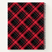 Nahtloser, karierter karierter, gestreifter Streif Notizblock (Rückseite)