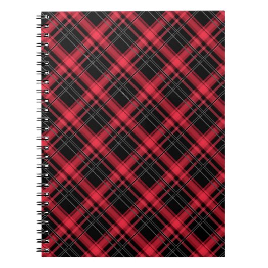 Nahtloser, karierter karierter, gestreifter Streif Notizblock (Vorderseite)