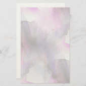 nahtloser Kubismus lila abstrakte Kunst Briefpapier (Vorne/Hinten)