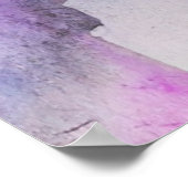 nahtloser Kubismus lila abstrakte Kunst Poster (Ecke)