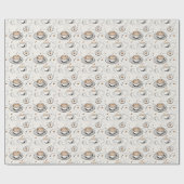 Nahtloser Muster-Cup von Cappuccino Geschenkpapier (Flach)