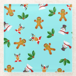 Nahtloser Niedlicher Untersetzer für Weihnachtsmus