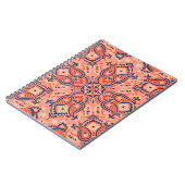 Nahtloser Pisley: Vintages Musterdesign. Notizblock (Linke Seite)