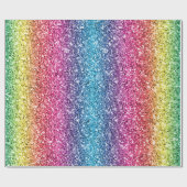 Nahtloser Regenbogen-Glitzer-10 Geschenkpapier (Flach)