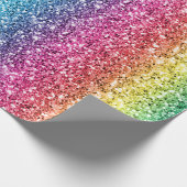 Nahtloser Regenbogen-Glitzer-10 Geschenkpapier (Ecke)