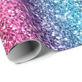 Nahtloser Regenbogen-Glitzer-10 Geschenkpapier (Rolleneckpunkt)