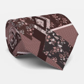 Nahtloser Retro Vintage Patchwork Krawatte (Gerollt)