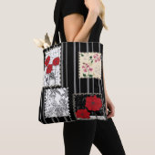 Nahtloser retro-vintage-patchwork-steppdecken-mohn tasche (Von Nahem)