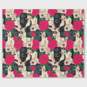 Nahtloser Rockhintergrund. Abstrakte Musik Geschenkpapier (Flach)