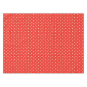 Nahtloser roter Hintergrund mit Punkten Tischdecke (Vorderseite (Horizontal))