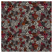 Nahtloser Schädelhintergrund Stoff (Nahaufnahme)