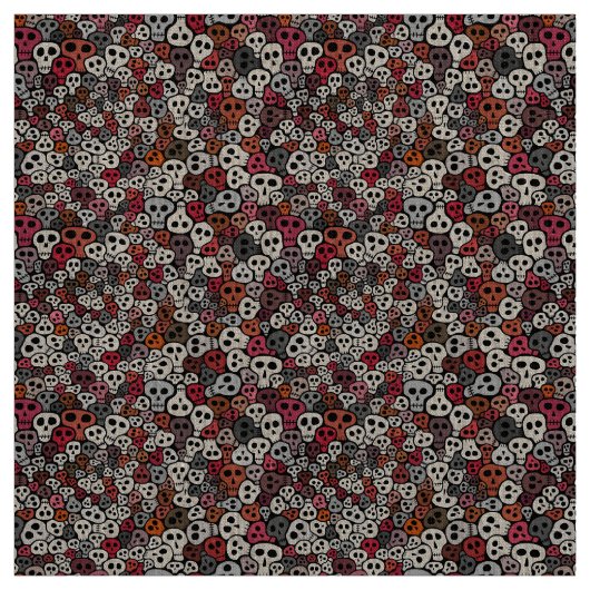Nahtloser Schädelhintergrund Stoff (Muster)