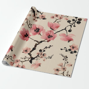 Nahtloser schöner Druck von Aquarellblumen. St Geschenkpapier