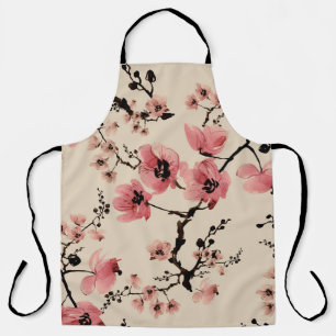 Nahtloser schöner Druck von Aquarellblumen. St Schürze