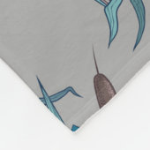 nahtloser Schwarzer Baum mit farbigen Blume Fleecedecke (Ecke)