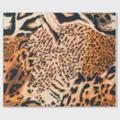 Nahtloser Tiger, Leopard und Jaguar. Nahtloser Tex Geschenkpapier (Flach)