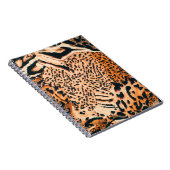 Nahtloser Tiger, Leopard und Jaguar. Nahtloser Tex Notizblock (Rechte Seite)