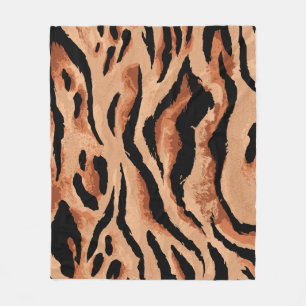 Nahtloser Tiger, Leopardenmuster Fleecedecke