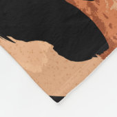 Nahtloser Tiger, Leopardenmuster Fleecedecke (Ecke)