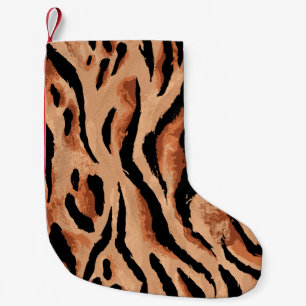 Nahtloser Tiger, Leopardenmuster Kleiner Weihnachtsstrumpf